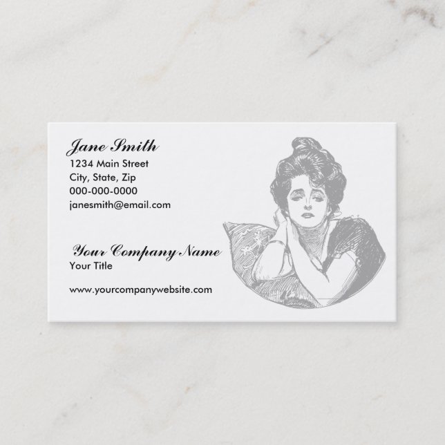 Victorian Beauty Business Card (Front)