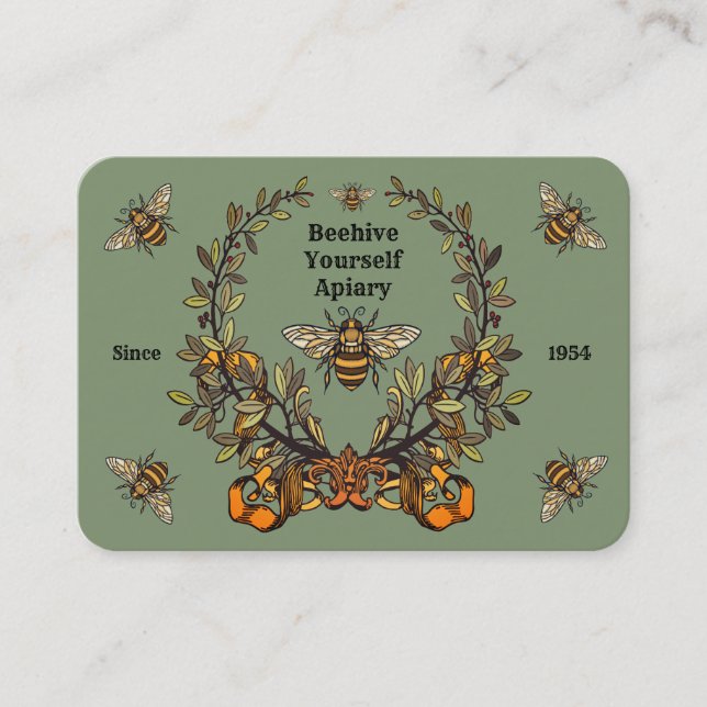 Victorian Bees Business Card (Front)