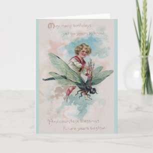 Victorian Birthday Greeting Card