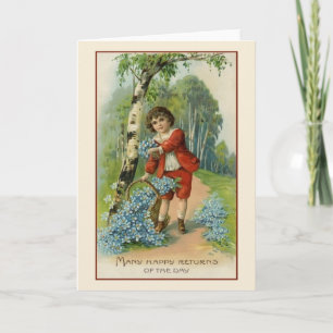 Victorian Birthday Greeting Card