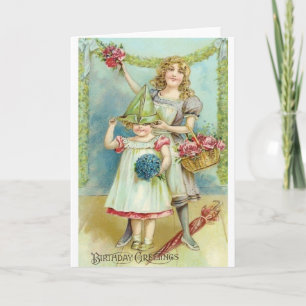 Victorian Birthday Greetings Birthday Card