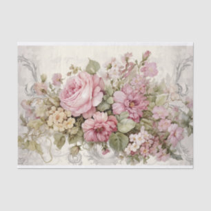 Victorian Blooms Nostalgic Floral Tissue Paper
