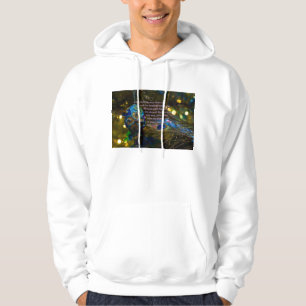 Victorian Blue Bible Verse Hoodie