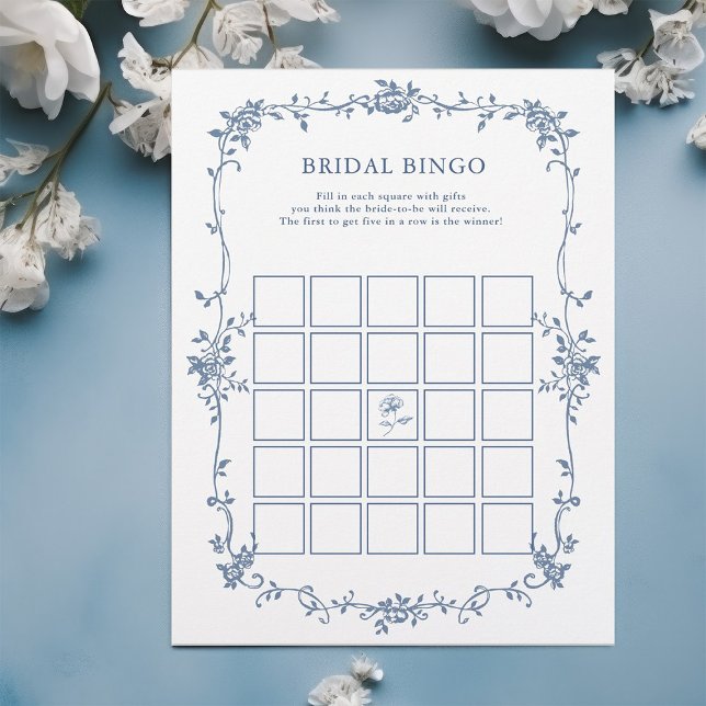 Victorian Blue 'Bridal Bingo' Bridal Shower Game (Creator Uploaded)