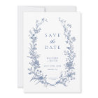 Victorian Blue Floral Dusty Blue Wedding