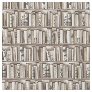 victorian books fabric