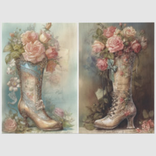 Victorian Boots Tissue Paper