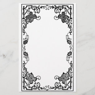 Victorian Border Stationary Stationery