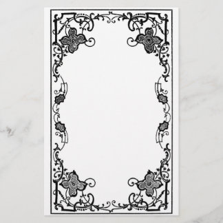 Victorian Border Stationary Stationery