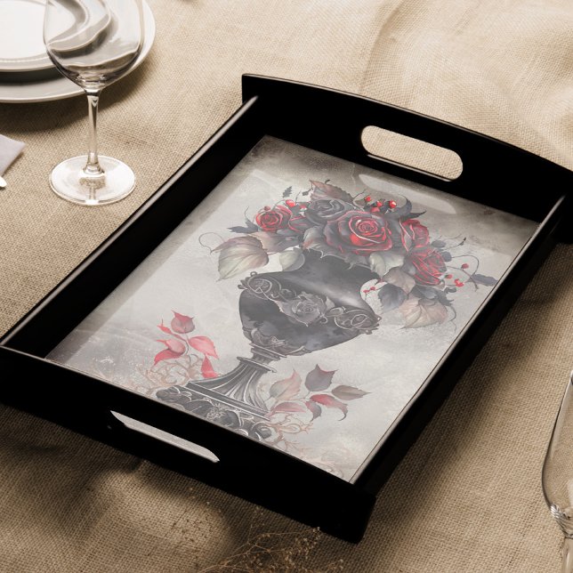 Victorian Boudoir | Old Ornate Vase and Red Roses Tissue Paper (Creator Uploaded)