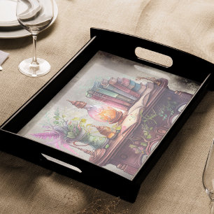 Victorian Boudoir Old Witch Desk and Spellbooks Tissue Paper