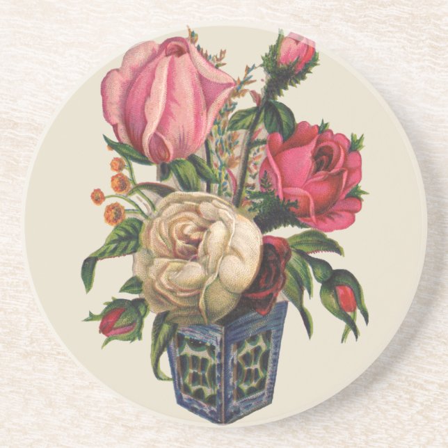 Victorian Bouquet Coaster (Front)