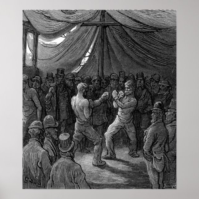 Victorian Boxing match Poster (Front)