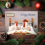 Victorian Breakfast in Bed Christmas Card<br><div class="desc">Vintage Victorian breakfast in bed Christmas card. High quality,  restored vintage image.</div>