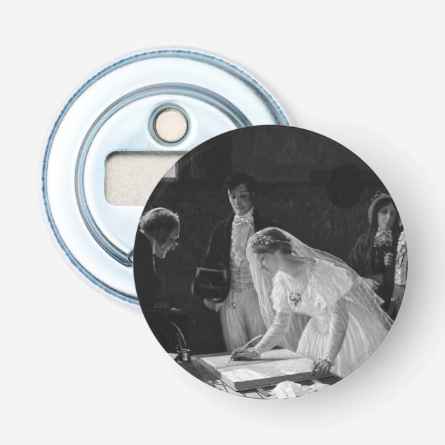 Victorian Bride Bottle Opener (Front)