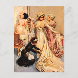 Victorian Bride To Be Postcard