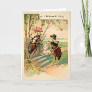 Victorian Bugs Holiday Card