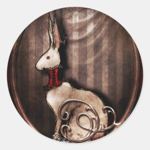 Victorian Bunneh Classic Round Sticker