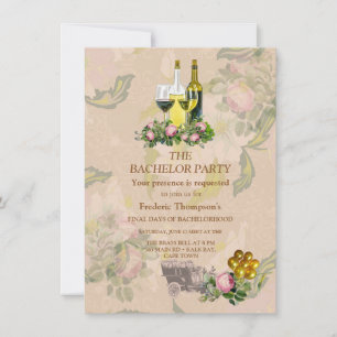 Victorian Bush Garden Bachelor invitation