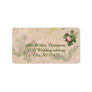Victorian Bush Garden Wedding Labels