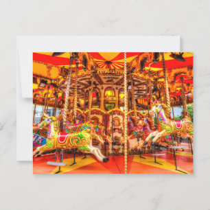 Victorian Carousel  Postcard