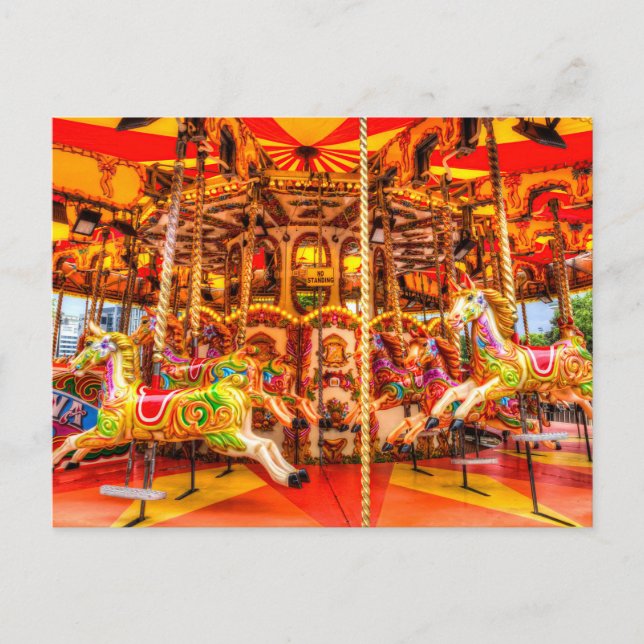 Victorian Carousel  Postcard (Front)