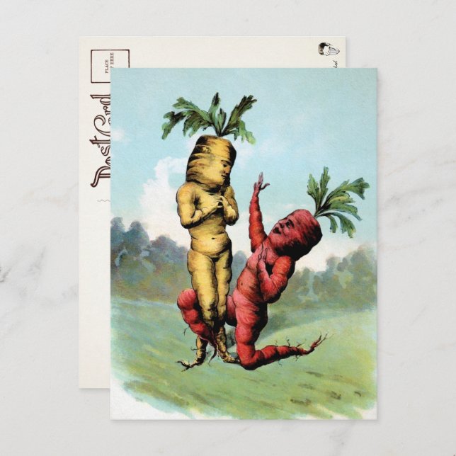 Victorian Carrot Proposal Postcard  (Front/Back)