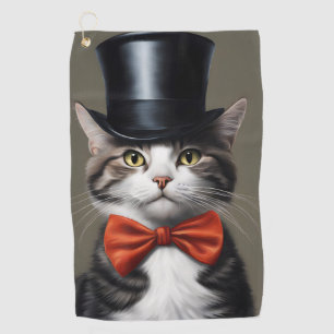 Victorian Cat Golf Towel