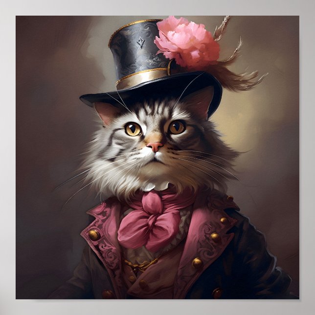 Victorian Cat Poster (Front)