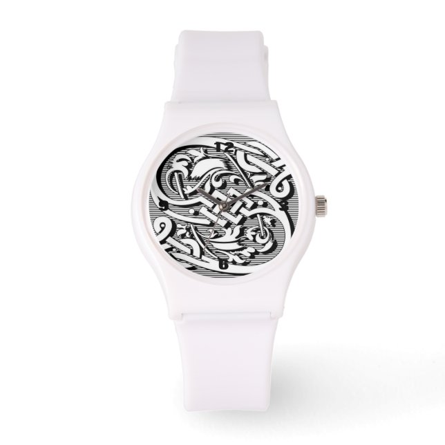 victorian celtic renaissance monogram S Watch (Front)