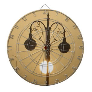Victorian Charm: Vintage Streetlight Lamp Posts  Dartboard