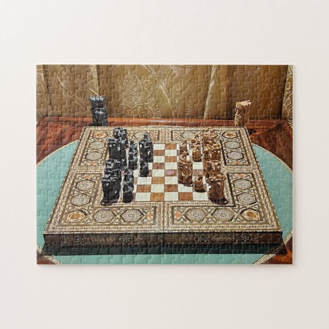 Victorian Checkmate Chess Puzzle (Horizontal)