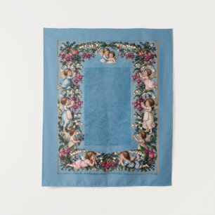 Victorian Cherubs & Fuchsias Needlepoint Tapestry