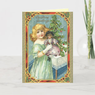 Victorian Child Christmas Card