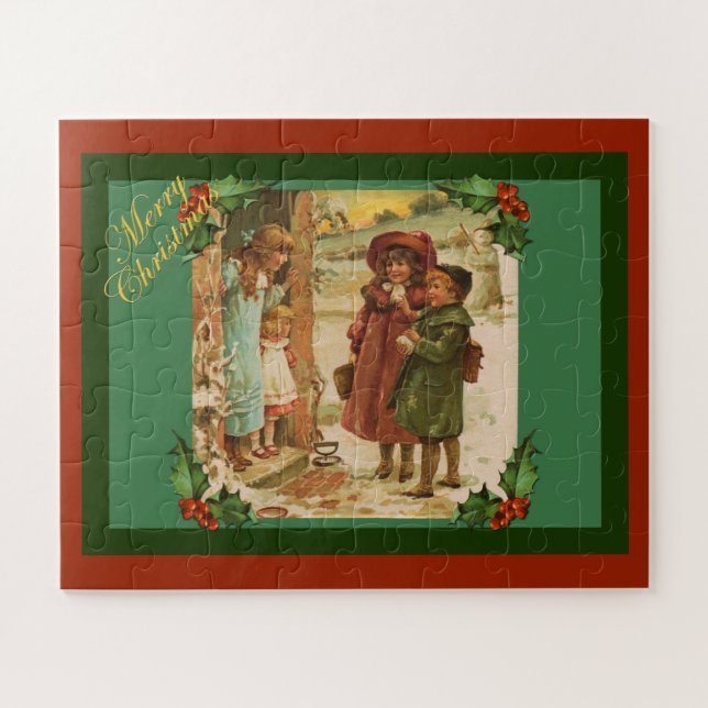 Victorian Children Christmas Break Puzzle (Horizontal)