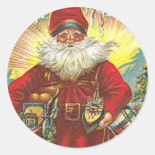 Victorian Children Christmas Stickers