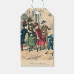 Victorian Children Fashion Cute Illustration Gift Tags