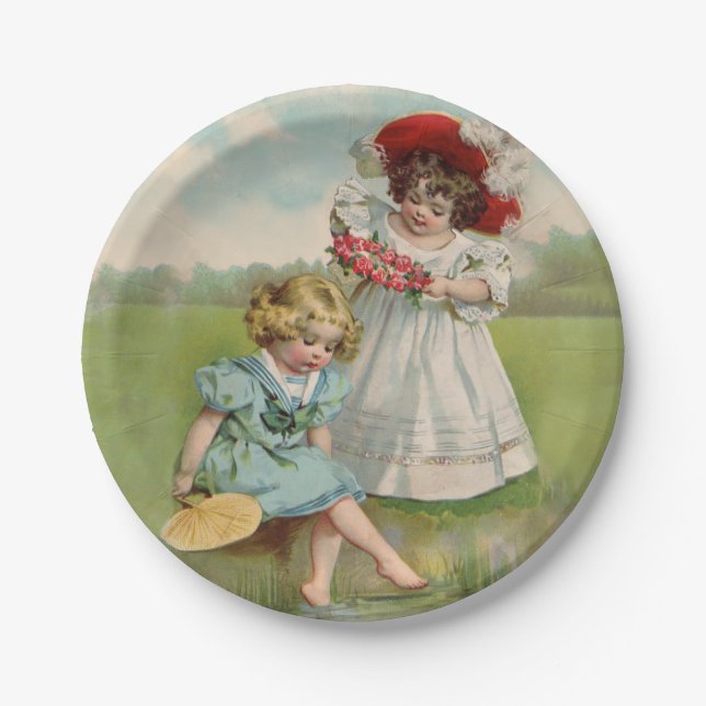 Victorian Children Paper Plate (Front)
