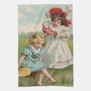 Victorian Children Tea Towel