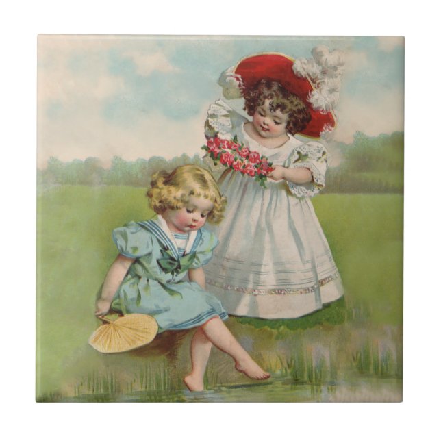 Victorian Children Tile (Front)