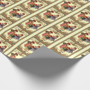 Victorian Children Vintage Art Wrapping Paper