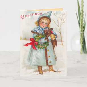 Victorian Child's Christmas Card