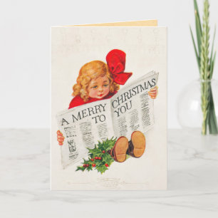 Victorian Child's Christmas Card