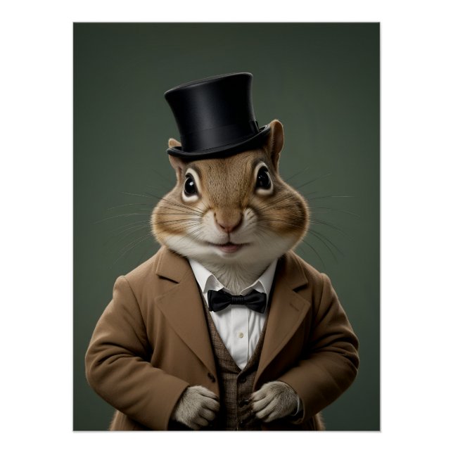 Victorian Chipmunk Poster (Front)