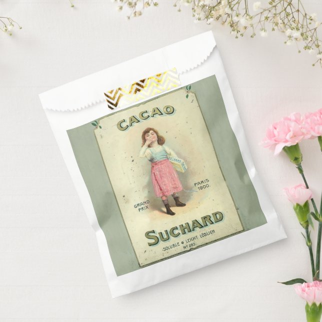 Victorian Chocolate Kiss Girl Sugar Favour Bags (Sealed)