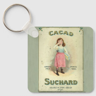 Victorian Chocolate Kiss Girl Sugar Key Ring