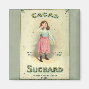 Victorian Chocolate Kiss Girl Sugar Magnet