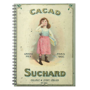 Victorian Chocolate Kiss Girl Sugar Notebook