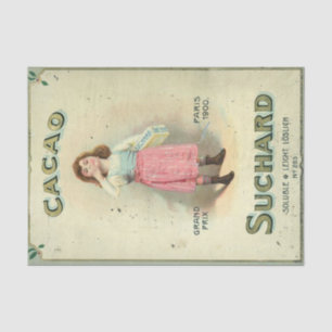 Victorian Chocolate Kiss Girl Sugar Tissue Paper