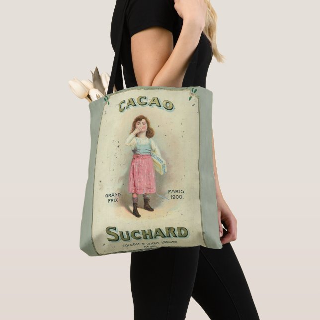 Victorian Chocolate Kiss Girl Sugar Tote Bag (Close Up)